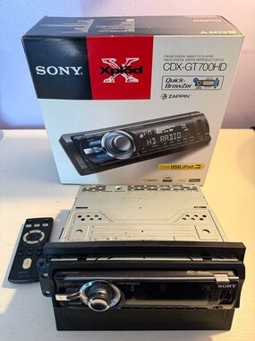 Sony Black and Silver Xplod CDX-GT700HD Car Stereo Receiver
